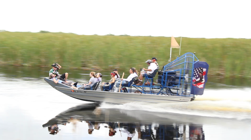 fast airboat ride